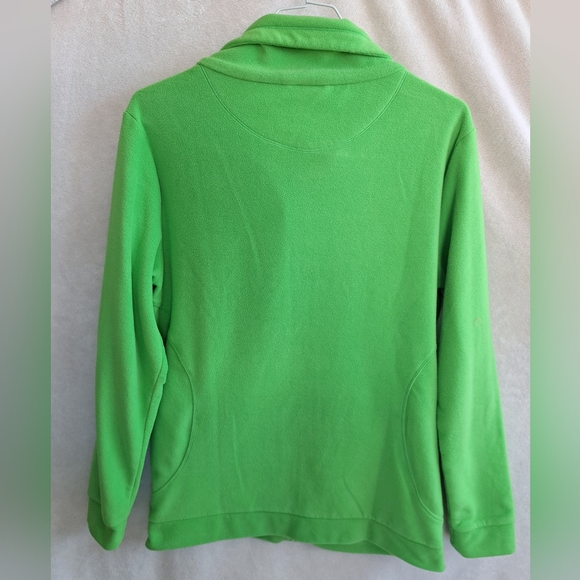 Women's Adidas Green Full Zipper Outdoor Jacket - Picture 9 of 10